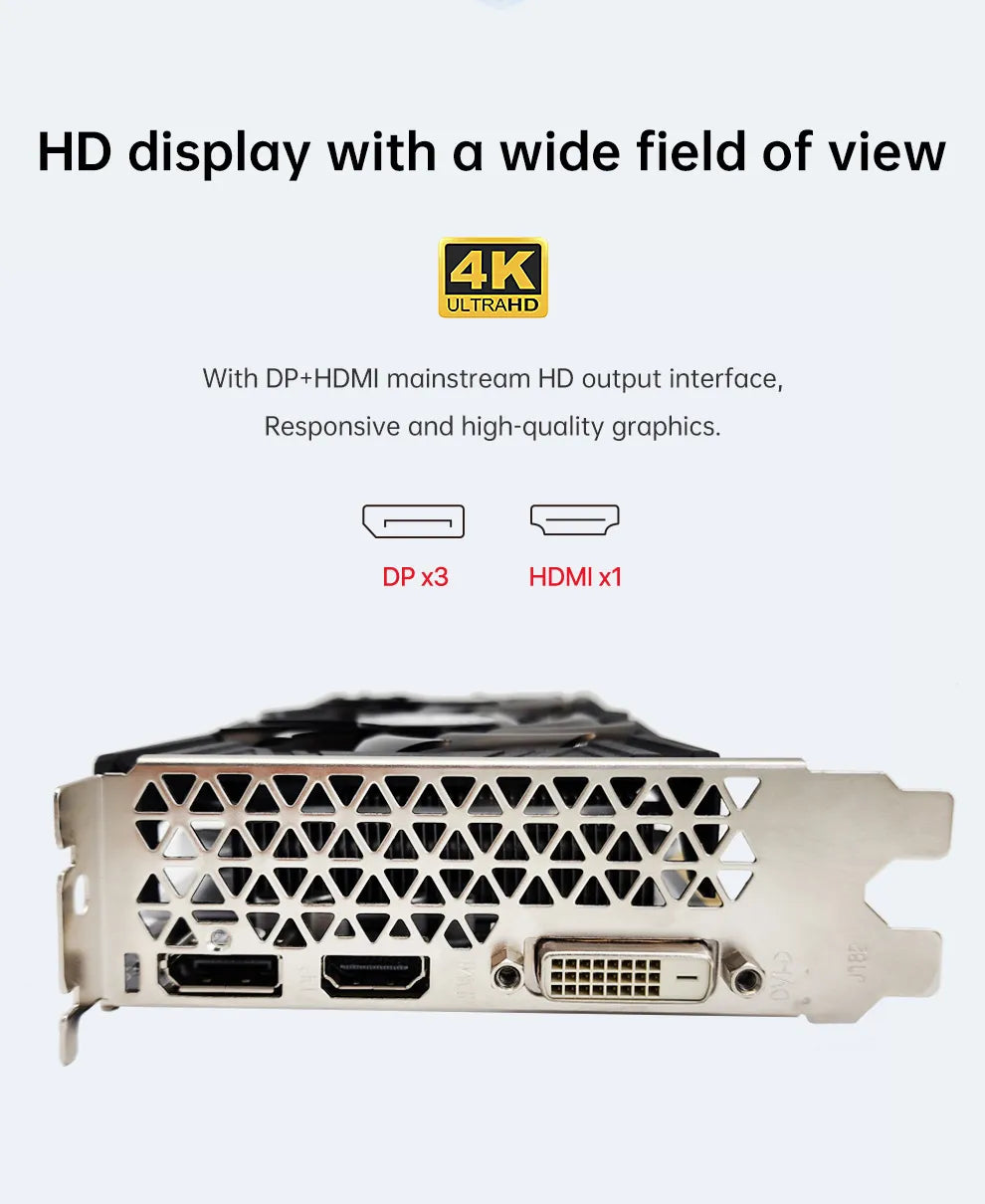 NVIDIA GTX 1660 Ti Soyo Graphic Card 6GB GPU GDDR6 192Bit PCIE3.0 Computer Video Card Support AMD and Intel Desktop CPU