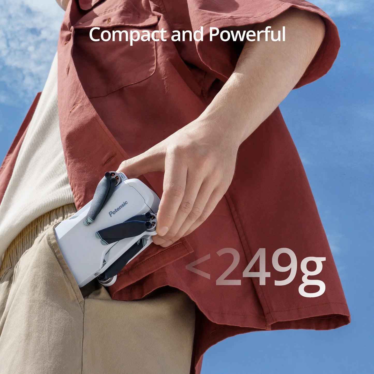 ATOM Premium Package 4K GPS Drone with 3-Axis Gimbal, 4 miles Video Transmission, Visual Tracking