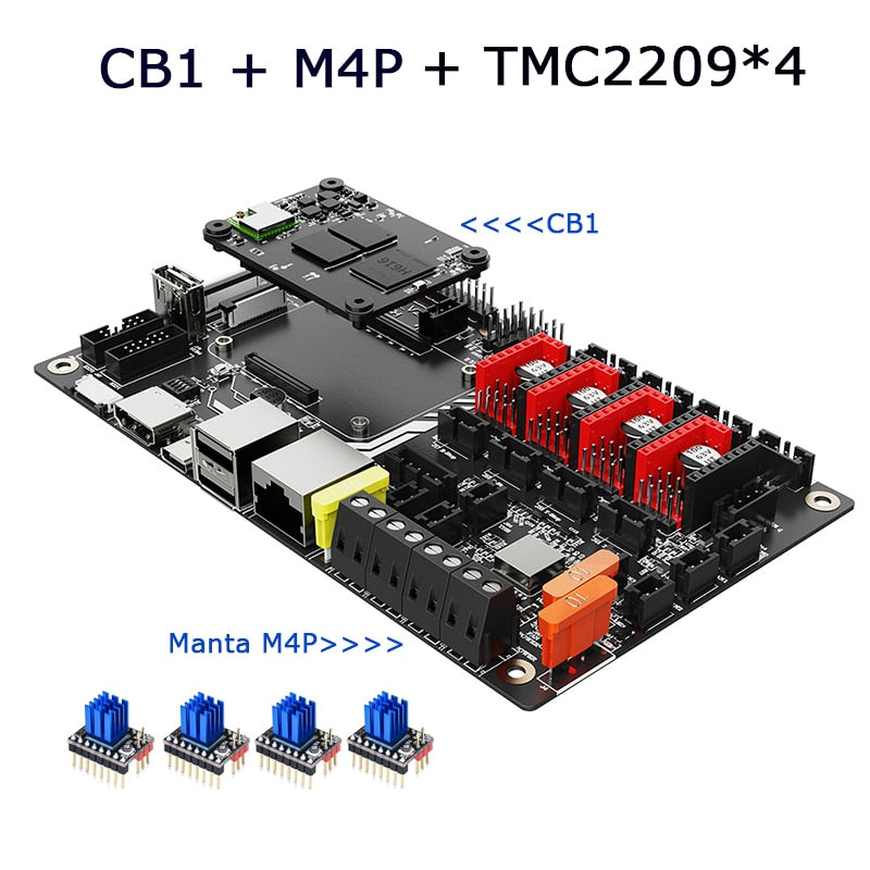 BIGTREETECH Manta M4P M8P M5P Motherboard 32bit With CB1 for Klipper Raspberry Pi CM4 Voron V0 Ender 3 3D Printer Control Board